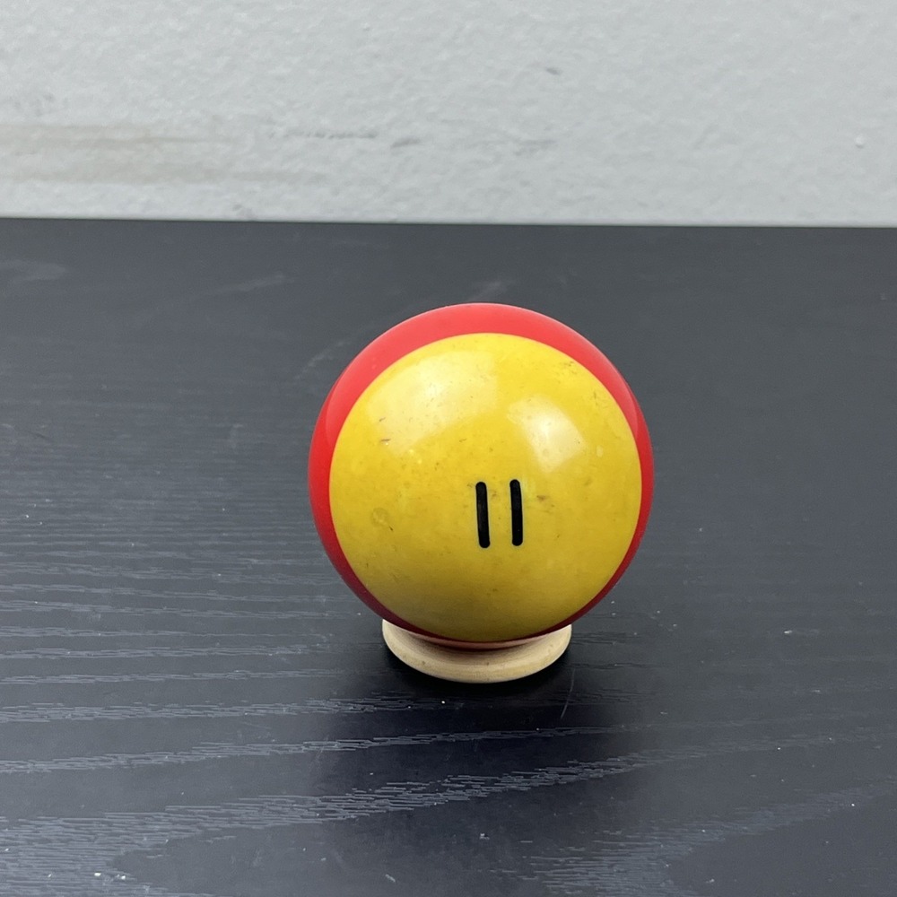 Vintage #11 Red Stripe Pool Billiard Ball 2 1/4" Replacement Single Ball